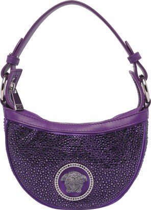 Versace Mini Hobo Bag With Crystals Repeat