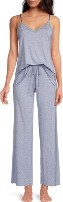 2-Piece Heathered Cami Pajama Set