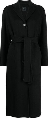 Wool-Cashmere Belted-Waist Coat-AA