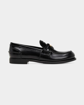 Leather Penny Loafers-AF