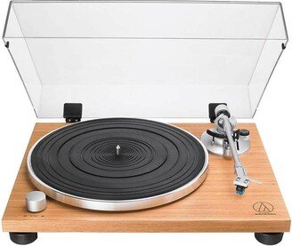 Audio Technica Fully Manual Belt-Drive Turntable- Wood - Light, Pastel