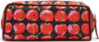 Cherry-Print Makeup Bag