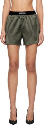 SSENSE Exclusive Green Pyjama Shorts