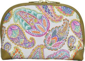 Dome Cosmetic Bag Printed Fabric 13002 (Boho Paisley) Handbags