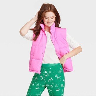 Women's Matching Family Puffer Vest - Wondershop™ Pink