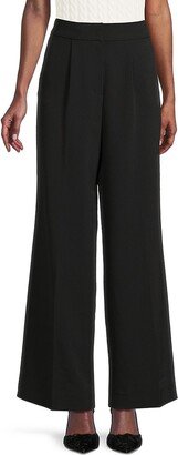 Pleated Wide Leg Trousers-AC