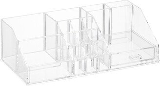 The Luxe Acrylic Makeup Organizer with Drawer Clear