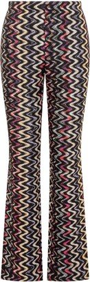 Zigzag Wide-Leg Trousers