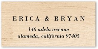 Wedding Address Labels: Shiplap Wood Wedding Address Label, Beige, Address Label, Matte