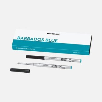 2 Ballpoint Pen Refill Medium, Barbados Blue