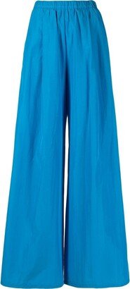 Elasticated Wide-Leg Trousers-AA