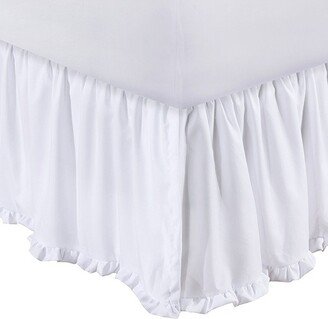 Greenland Home Fashion Sasha White Bed Skirt Drop 15 King