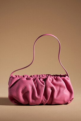 By Anthropologie Leather Scrunch Shoulder Bag