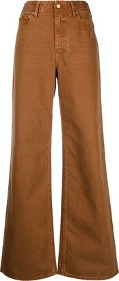 High-Rise Wide-Leg Jeans-AZ