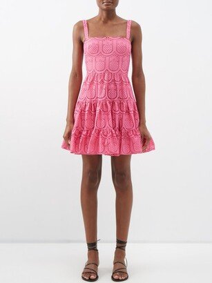 Freddie Broderie-anglaise Cotton Mini Dress