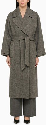 IVY OAK Claudia grey wool coat