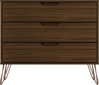 Rockefeller Medium Density Fiberboard 3-Drawer Dresser