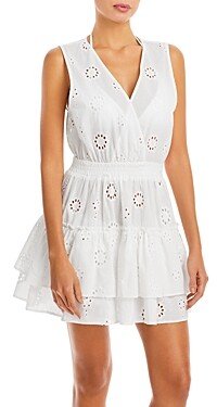 Swim Eyelet Tiered Cover-Up Dress - 100% Exclusive