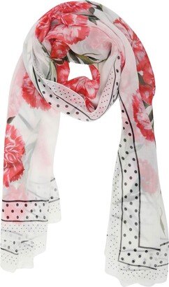 Silk Foulard With Floral Print