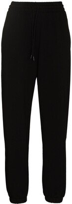 Drawstring-Waist Cotton Track Pants-AK