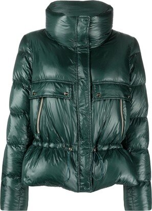 Peplum Puffer Jacket