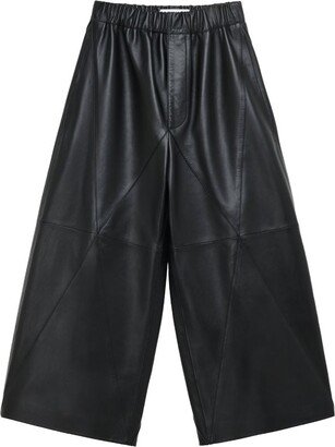 Leather Puzzle Fold Trousers