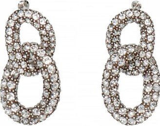 Embellished Double Ring Earrings