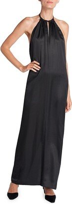 Dashild Light Satin Halter Gown