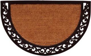 Home More Ornate Scroll Coir Rubber Doormat