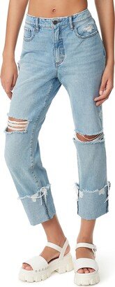 Circus NY Women's High Rise Relaxed Straight Jean