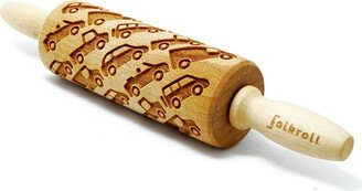 Cars Engraved Rolling Pin For Cookies, Embossing Pin, By Laser, Stamp Cookies