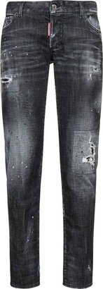 Distressed Effect Jeans-AB