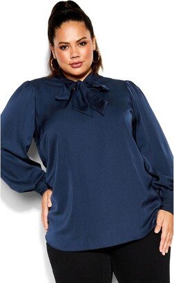 Women's Plus Size In Awe Top - Navy - 22W