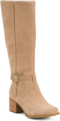 TJMAXX Madeley Suede Heeled Tall Boots For Women