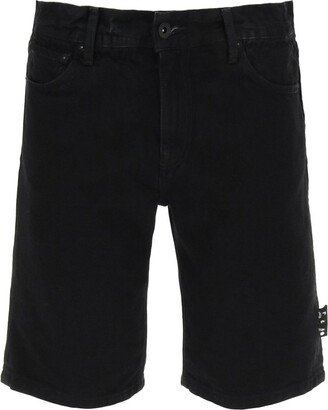 Belted Denim Shorts-AC