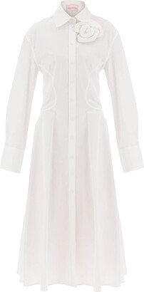 Compact Popeline Long-Sleeved Shirt Dress