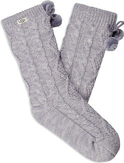 Pom-Pom Fleece Lined Socks