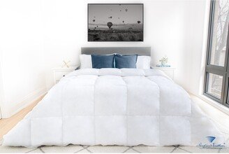 550 Loft White Down Mulhouse Duvet/Comforter Summer Fill 289TC Casing with Corner Ties