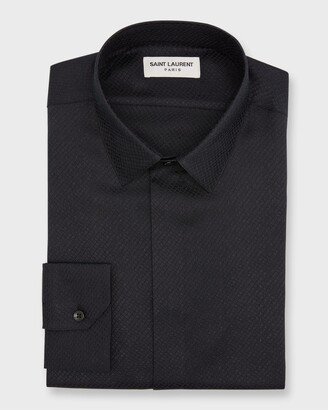 Men's Yves Jacquard Scales Dress Shirt