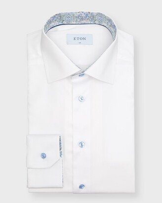 Men's Slim Fit Twill Dress Shirt