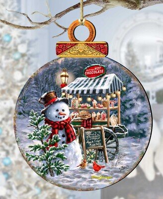 Hot Chocolate Stand - Frosty Fun Christmas Wooden Ornaments D. Gelsinger