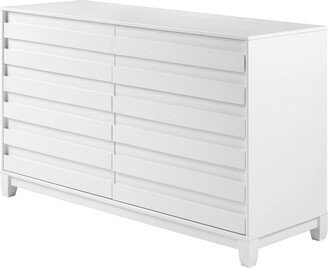 Ilya Solid Wood Modern Panel Front 6 Drawer Dresser - Saracina Home