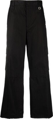 Wide-Leg Cotton Trousers-BD