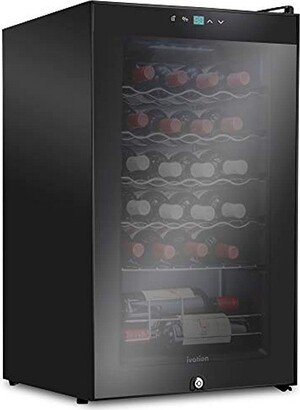 24 Bottle Wine Cooler Fridge, Compressor Refrigerator W/Lock-AA