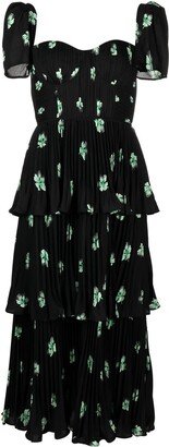 Botanical Print Jersey Dress