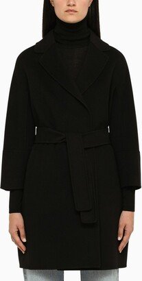 Black wool coat