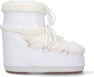 Icon Low Faux-Fur Lace-Up Boots-AA