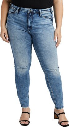 High Note Ripped High Waist Ankle Skinny Jeans