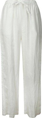 Straight-Leg Drawstring Trousers-AD