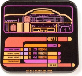 Crowded Coop, LLC Star Trek LCARS Drink Coasters, Set of 2